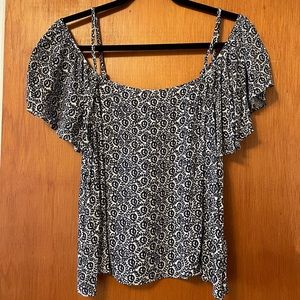 NEW Rebecca Minkoff Floral off-the-shoulder Top
